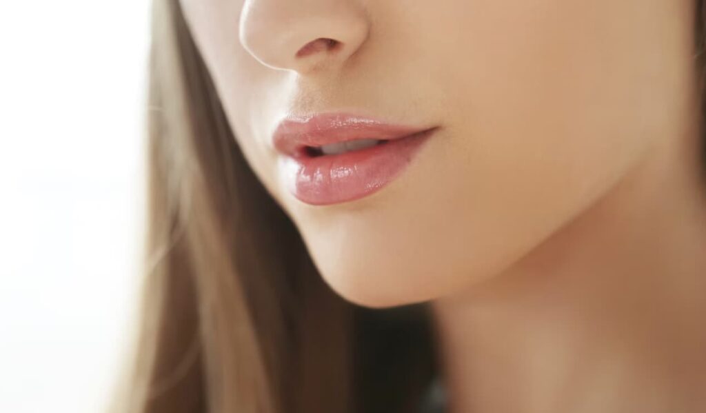 Womans lips