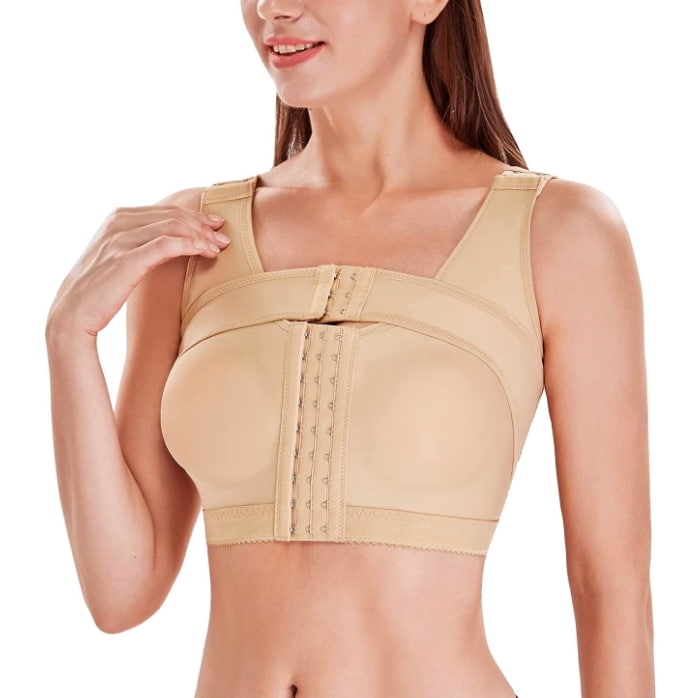Compression bra with band 1