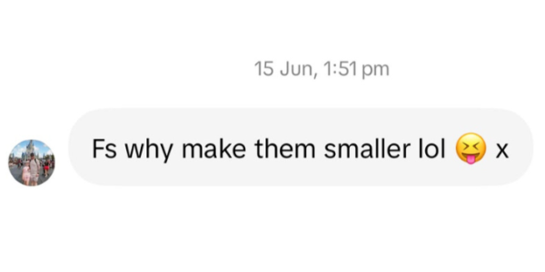 Comment after her surgery