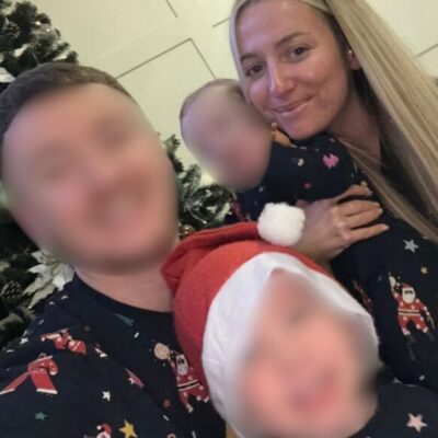 Leah with her family 2025